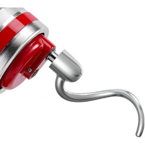 Professional 6 QT Dough Hook for KitchenAid Mixer,Stainless Steel,Spiral Dough Hook Attachment for KitchenAid 5Plus & 6QT Bowl-Lift Stand Mixers