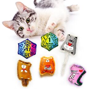 Cat Toys Catnip Toys Soft Plush Mouse Catmint Interactive Cat Kicker Toys with Crinkle Sound for Indoor Kitten Cats (8Mixed Colors) in Saudi Arabia
