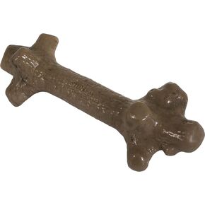 Pet Qwerks Nylon Stick BarkBone - Durable Dog Toys for Aggressive Chewers - Peanut Butter Flavor - 6"