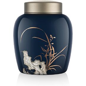 Urns for Human Ashes Urns for Cat Urns,Pet Urns for Cat Ashes,Cat Urns for Ashes Animal Urns for Ashe Pet Cremation Urn (White peony)