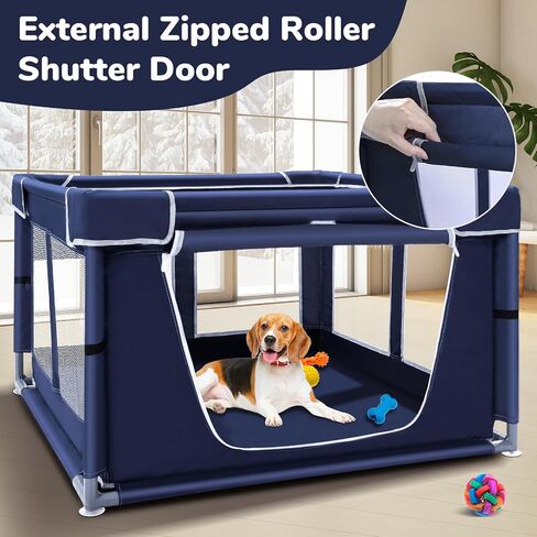 Dog Playpen, Puppy Playpen 40 × 40 inch, 25 Inch Height Pet Playpen for Small Dogs, Keep Pets Secure in Saudi Arabia