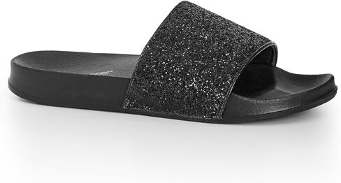 AVENUE CLOUDWALKERS WIDE FIT SLIDE SALLY SPARKLE IN BLACK in Saudi Arabia