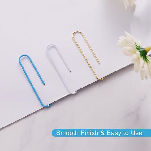 200pcs Large Paper Clips, 2 Inch Jumbo Paper Clip, Ceative Colored Paperclips for Paperwork Office School and Personal Use (Green) in Kuwait
