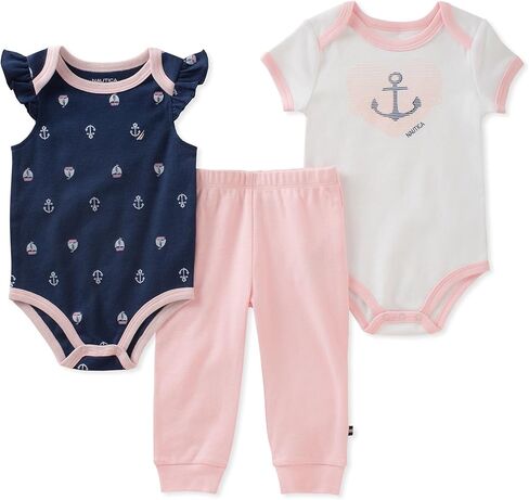 Nautica Baby Girls Bodysuit Pant Set in Saudi Arabia