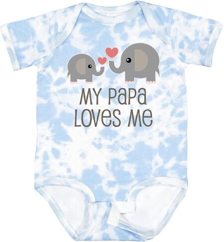 inktastic My Papa Loves Me Grandchild Baby Bodysuit in Saudi Arabia
