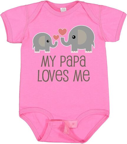 inktastic My Papa Loves Me Grandchild Baby Bodysuit in Saudi Arabia