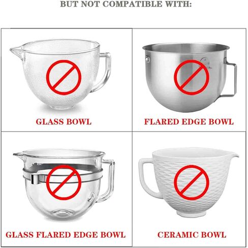 Mixers Bowl Cover for KitchenAid 6 Quart Bowl-Lift Stand Mixers, Mixer Lid Fits Bowl-Lift Models KV25G and KP26M1X (Pack of 1) in Saudi Arabia