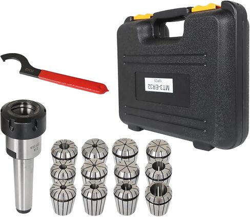 Findmall 14 قطعة ER-32 MT3 Chuck Spring Collet Chuck مجموعة مع مجموعة 1/16 بوصة - 13/16 بوصة وصندوق مناسب لآلة النقش CNC وأداة مخرطة الطحن in Kuwait