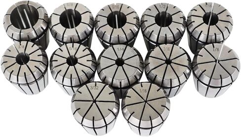 Findmall 14 قطعة ER-32 MT3 Chuck Spring Collet Chuck مجموعة مع مجموعة 1/16 بوصة - 13/16 بوصة وصندوق مناسب لآلة النقش CNC وأداة مخرطة الطحن in Kuwait