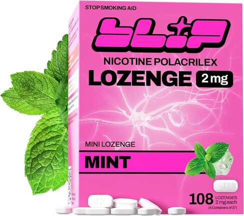 Blip NRT Nicotine Lozenge Mini's - 4mg Mint Flavor (108 Count) - Help Quit Smoking Aid, Reduce Cravings - Nicotine Replacement in Saudi Arabia