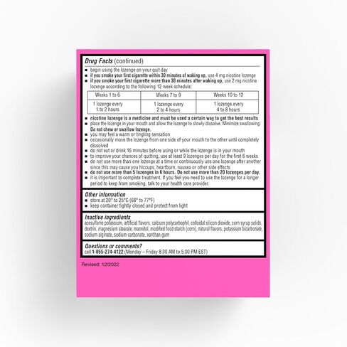 Blip NRT Nicotine Lozenge Mini's - 4mg Mint Flavor (108 Count) - Help Quit Smoking Aid, Reduce Cravings - Nicotine Replacement in Saudi Arabia