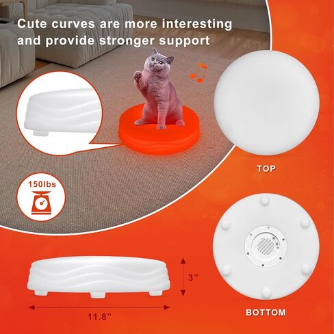 Light Up Musical Toys, Touch Sensitive Jumping Toy, LED Floor Tiles Kids Games, Interactive Active Toddler Toys with Piano Sounds, Red(Sol) in Saudi Arabia