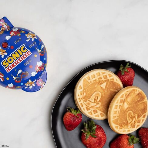 Uncanny Brands Cookie Monster Mini Waffle Maker - Sesame Street Kitchen Appliance in Kuwait