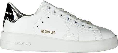 حذاء رياضي نسائي من Golden Goose ذو كعب علوي مصفح من Pure Star Bio Based (أبيض/فضي، نظام مقاسات الأحذية الأمريكية، للبالغين، للنساء، رقمي، متوسط، 8) in Kuwait