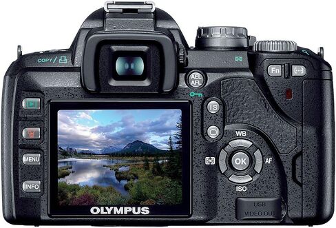 كاميرا OM SYSTEM OLYMPUS Evolt E-410 10MP الرقمية SLR DSLR 10MP مع عدسات تكبير AF (متجددة) in Saudi Arabia
