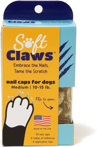 Soft Claws Safe Scratch-Free Solution for Cats - CLS (Cleat Lock System), Size: Medium, Color: Pink Sparkle in Kuwait