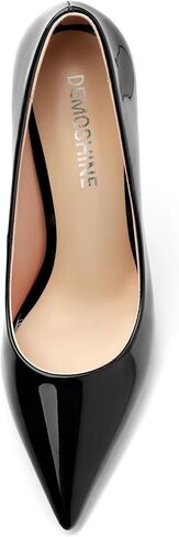 High Heels Pumps for Women Stiletto Patent Pointed Closed Toe Slip on Sexy Classic Wedding Dressy Shoes in Kuwait