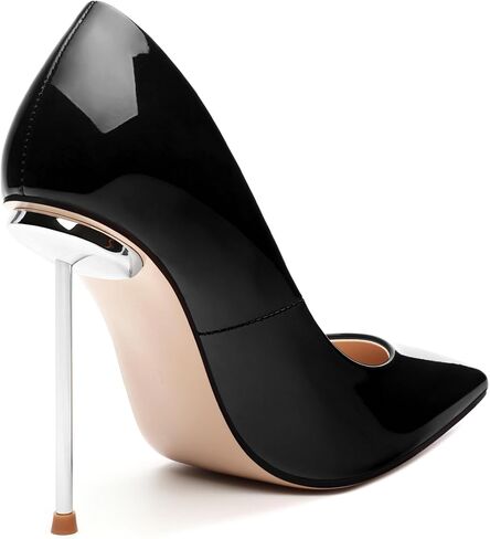 High Heels Pumps for Women Stiletto Patent Pointed Closed Toe Slip on Sexy Classic Wedding Dressy Shoes in Kuwait