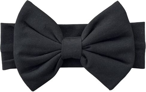 Baby Girl Headbands-Infant Toddler Cotton Handmade Hairbands with Big Bows Child Hair Accessories (Orange, 3-36 Month) in Saudi Arabia