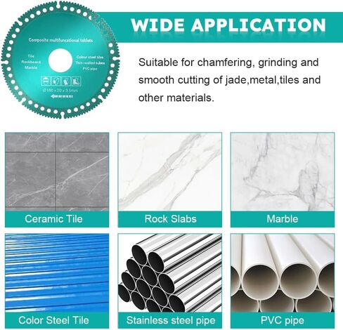 ‎Indestructible Disc for Grinder, 5Pcs 4 Inch Indestructible Disc 2.0 for Angle Grinder, Cutting Discs for Smooth Cutting, Grinding Materials, Cut Everything in Seconds(Color:Green) in Saudi Arabia