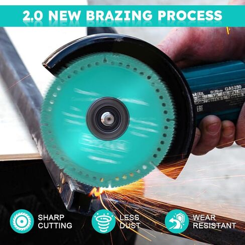 ‎Indestructible Disc for Grinder, 5Pcs 4 Inch Indestructible Disc 2.0 for Angle Grinder, Cutting Discs for Smooth Cutting, Grinding Materials, Cut Everything in Seconds(Color:Green) in Saudi Arabia