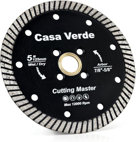 Casaverde 7" Diamond Turbo Blade Granite Blade Dry Cutting for Granite Quartz Quartzite in Kuwait