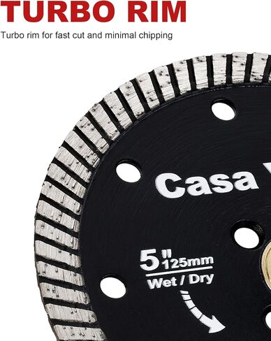 Casaverde 7" Diamond Turbo Blade Granite Blade Dry Cutting for Granite Quartz Quartzite in Kuwait