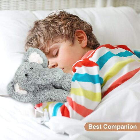 حيوانات الفيل المحشوة القابلة للتسخين والتبريد، وسادة تسخين قابلة للاستخدام في الميكروويف للتشنجات وتخفيف الألم، لعبة الفيل المحشوة للرفيق، لعبة الفيل المحشوة برائحة اللافندر، هدايا الفيل in Kuwait