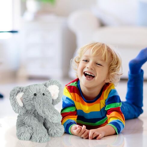 حيوانات الفيل المحشوة القابلة للتسخين والتبريد، وسادة تسخين قابلة للاستخدام في الميكروويف للتشنجات وتخفيف الألم، لعبة الفيل المحشوة للرفيق، لعبة الفيل المحشوة برائحة اللافندر، هدايا الفيل in Kuwait