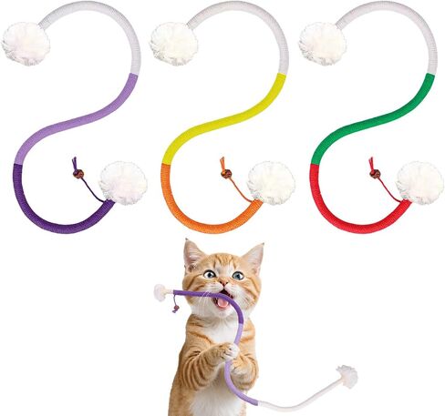 SEVENKA 6 Pack Silvervine Cat Toys, 7.87in/20cm Catnip Cat Chew Toy for Teeth Cleaning, Kitten Toys, Catnip Interactive Cat Toys for Indoor Cats Kittens Kitty Toy in Kuwait