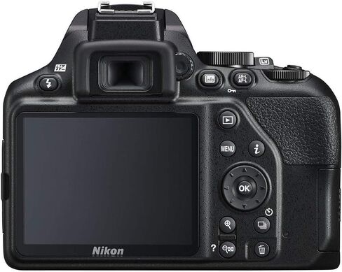 كاميرا Nikon D3500 DSLR مع عدسات 18-55 مم و70-300 مم (1588) + بطاقة ExtremePro سعة 64 جيجابايت + 2 بطارية EN-EL14a + برنامج Corel للصور + حافظة + عدسة Telephoto + المزيد - الطراز العالمي (متجدد) in Saudi Arabia