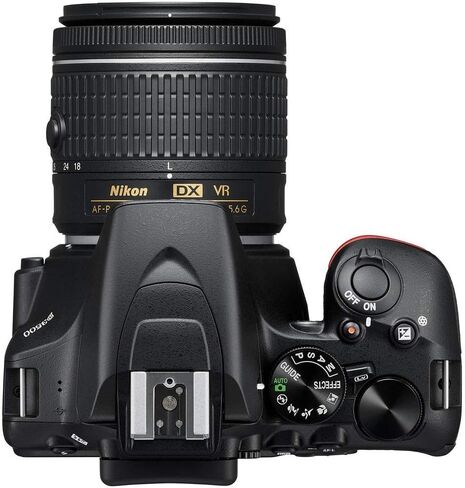 كاميرا Nikon D3500 DSLR مع عدسات 18-55 مم و70-300 مم (1588) + بطاقة ExtremePro سعة 64 جيجابايت + 2 بطارية EN-EL14a + برنامج Corel للصور + حافظة + عدسة Telephoto + المزيد - الطراز العالمي (متجدد) in Saudi Arabia