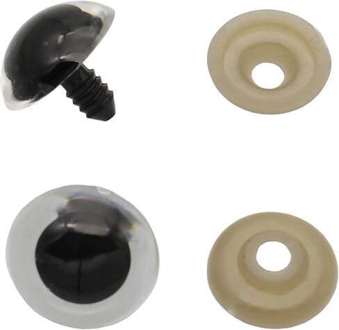 150Pcs 10-30mm Blue Large Plastic Safety Eyes Craft Safety Eyes DIY Eyes with Washers for Plush Animal Teddy Bear Doll Puppet Crafts in Saudi Arabia
