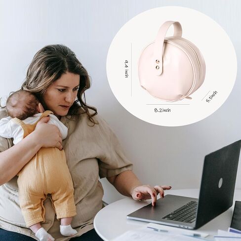 Pumping Bag for Wearable Breast Pump, Mini Breastpump Bag Case for Wireless Pumps, Hands Free Breast Pump Storage Pouch Bag for Working Moms Outdoor (Brown) in Saudi Arabia