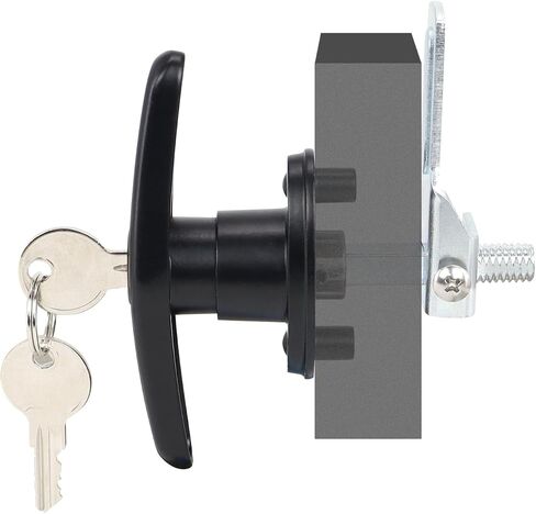 QZATTCAEN Pickup Truck Cap Topper Camper Shell Locking T-Handle -with 2 Keys for Most Brands of Truck caps, Toppers, Camper Tops Black Powder Coated Finish in Kuwait