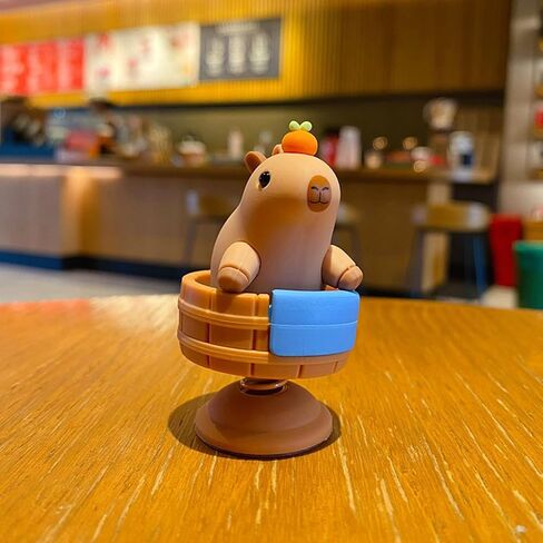 Cute Capybara Car Dashboard Swinging Decorations Rearview Mirror Interior Ornament Funny Capybara Decorate Duck Decor Desktop Decoration Universal Animal Accessories Gift for Owners in Kuwait