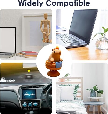 Cute Capybara Car Dashboard Swinging Decorations Rearview Mirror Interior Ornament Funny Capybara Decorate Duck Decor Desktop Decoration Universal Animal Accessories Gift for Owners in Kuwait