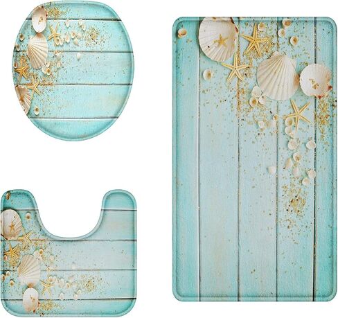 Britimes Halloween Bathroom Rug Set of 3, Funny Skeletons Body Skull 3 Pieces Bath Mats Set for Bathroom, No Silp Washable Cover Floor Rug Decorations for Kitchen Bathroom Bedroom in Kuwait