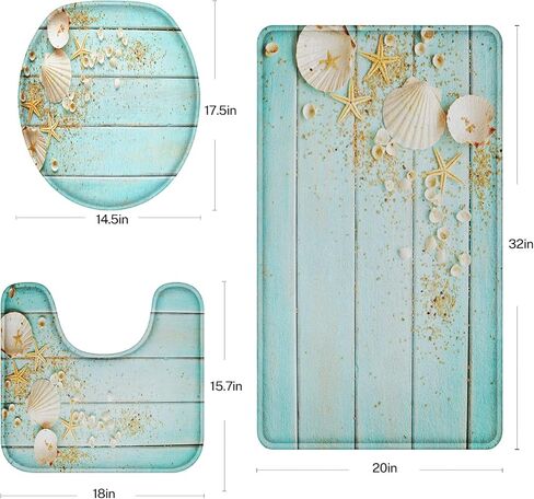 Britimes Halloween Bathroom Rug Set of 3, Funny Skeletons Body Skull 3 Pieces Bath Mats Set for Bathroom, No Silp Washable Cover Floor Rug Decorations for Kitchen Bathroom Bedroom in Kuwait