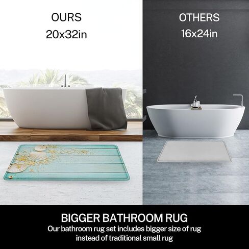 Britimes Halloween Bathroom Rug Set of 3, Funny Skeletons Body Skull 3 Pieces Bath Mats Set for Bathroom, No Silp Washable Cover Floor Rug Decorations for Kitchen Bathroom Bedroom in Kuwait