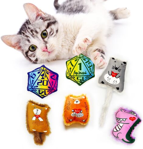 Cat Toys Catnip Toys Soft Plush Mouse Catmint Interactive Cat Kicker Toys with Crinkle Sound for Indoor Kitten Cats (8Mixed Colors) in Saudi Arabia