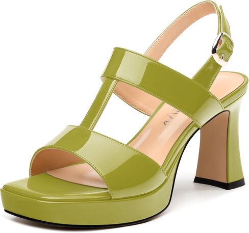 Women's Platform Sandals, Buckle Ankle Strap Open Toe Heeled Sandal, Fashion High Heel Sandals for Wedding Partying Dating in Saudi Arabia
