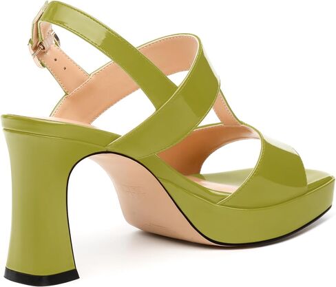 Women's Platform Sandals, Buckle Ankle Strap Open Toe Heeled Sandal, Fashion High Heel Sandals for Wedding Partying Dating in Saudi Arabia