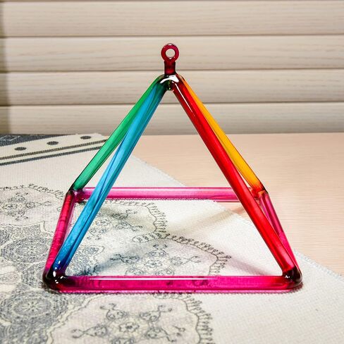 TOPFUND Quartz Singing Pyramid 12 inch with Artificial Leather Carrying Case and Quartz Suede Mallet in Saudi Arabia