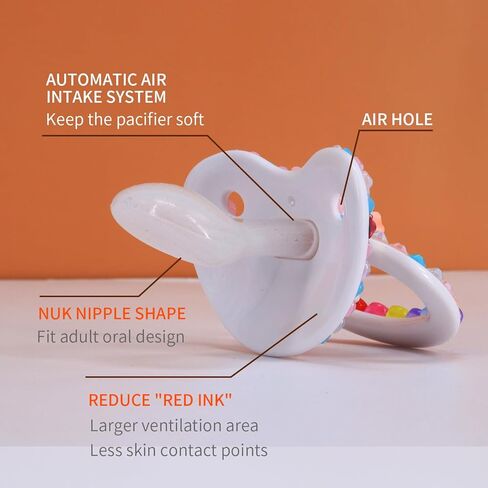 Adult Sized Pacifier Crystal Rhinestone Bling Pacifiers (Style 5) in Kuwait