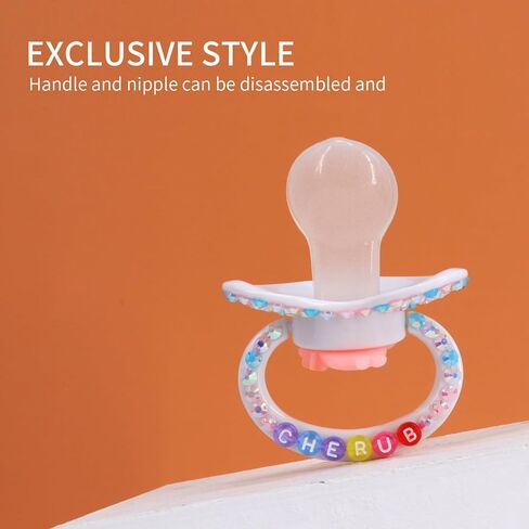 Adult Sized Pacifier Crystal Rhinestone Bling Pacifiers (Style 5) in Kuwait