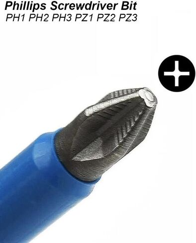 Screwdriver Bits Set Magnetic Impact Power Batch Phillips Pozidriv Cross Pozi Anti Slip 1/4 Hex Electric Drill Driver Tool (Screwdriver Bit 6pcs) in Saudi Arabia