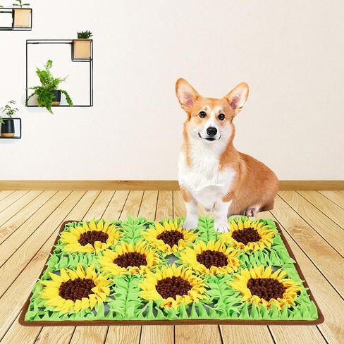 Snuffle Mat for Dogs Large Tulip Sniffing Mat Nosework Forager Pet Feeding Mat Dog Slow Feeder for Training and Treating 1PC (29.52"x19.68") in Saudi Arabia
