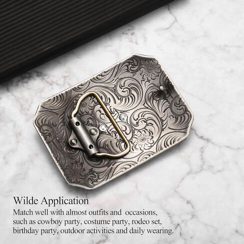 Western Cowboy Belt Buckle for Men, Longhorn Bull Texas Horse Cross Prayer Rodeo Belt Buckle in Kuwait