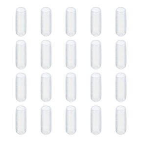 Screw Thread Protector Cover Rubber End Caps, [for Screw, Bolt] - 3/16"(5mm) ID/Clear/50pcs